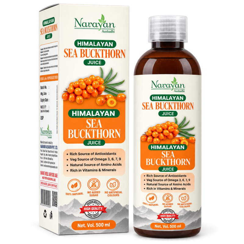 Himalayan Sea Buckthorn Juice – 500 ml | Rich in Antioxidants, Vitamins, Minerals and Plant-Based Omega 3, 6, 7 & 9