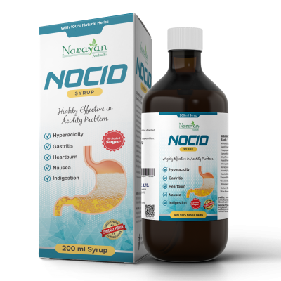 NOCID Syrup: Ayurvedic Fast Relief for Acidity, Heartburn, Gastritis, Indigestion & Nausea - Natural Antacid Solution