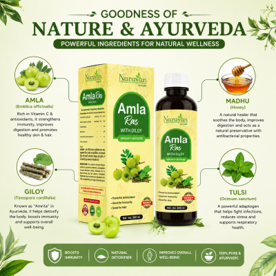 Amla Giloy Ras – 500 ml | Supports Immunity & Digestion Wellness Support