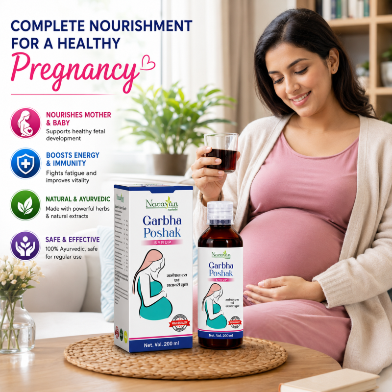 Garbha Poshak Syrup Supports Essential Vitamins and Nutritional Well-being