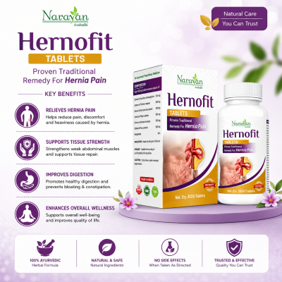 Herno Fit Tablet Supports Hernia Care and Helps Relieve Abdominal Discomfort.