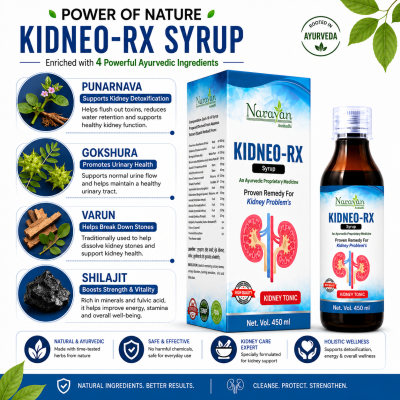 Kidneo Rx Prawahi Kwath – 450 ml | Supports Kidney Health and Healthy Filtration Function.