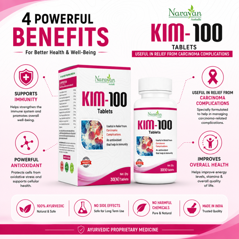 Kim 100 Tablet Ayurvedic Supportive Formula for Overall Cellular Health and
