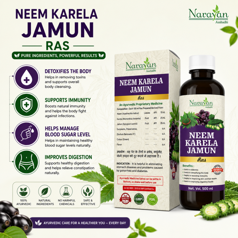 Neem Karela Jamun Ras Supports Digestion Purification and Overall Metabolic