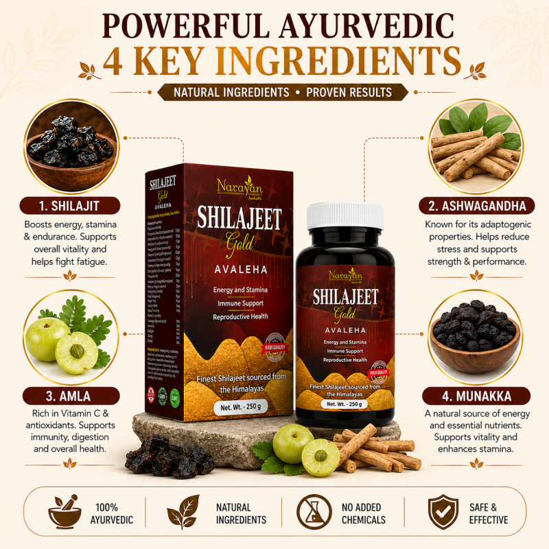 Shilajeet Gold Avaleha Supports Immunity Vitality and Reproductive Wellness