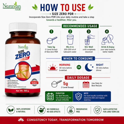 Size Zero Powder Supports Weight Management and Healthy Metabolism Naturally.