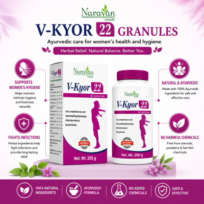 V Kyor Granules Supports Feminine Wellness and Helps Maintain Vaginal Health.